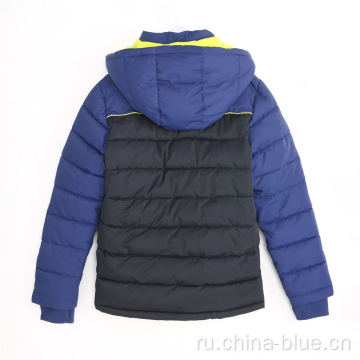 Контрастный цвет блок теплый зимний пиджак